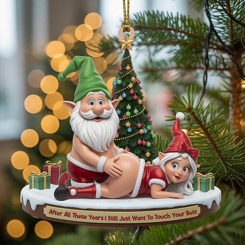 🎅 Adult Naughty Elf Ornament — The Holiday Décor That Doesn’t Play It Safe