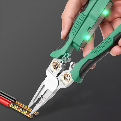 9-in-1 Wire Strippers with Electrical Tester
