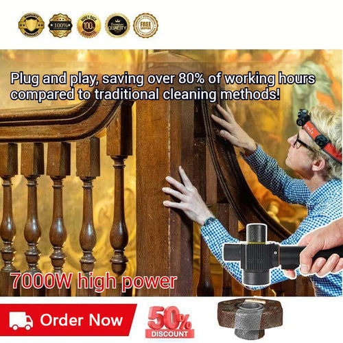 small portable laser cleaner for rust removal, paint removal, wood restoration, industrial mold removal, and metal laser derusting.