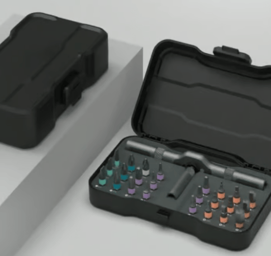 🔥24 in 1 DlY Screwdriver Set Magnetic Compact and Portable Ratchet Screwdriver