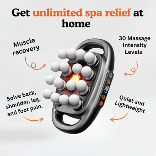 Multi-functional body massager – 8 or 16 massage heads for neck, shoulders and back.