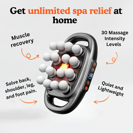 Multi-functional body massager – 8 or 16 massage heads for neck, shoulders and back.