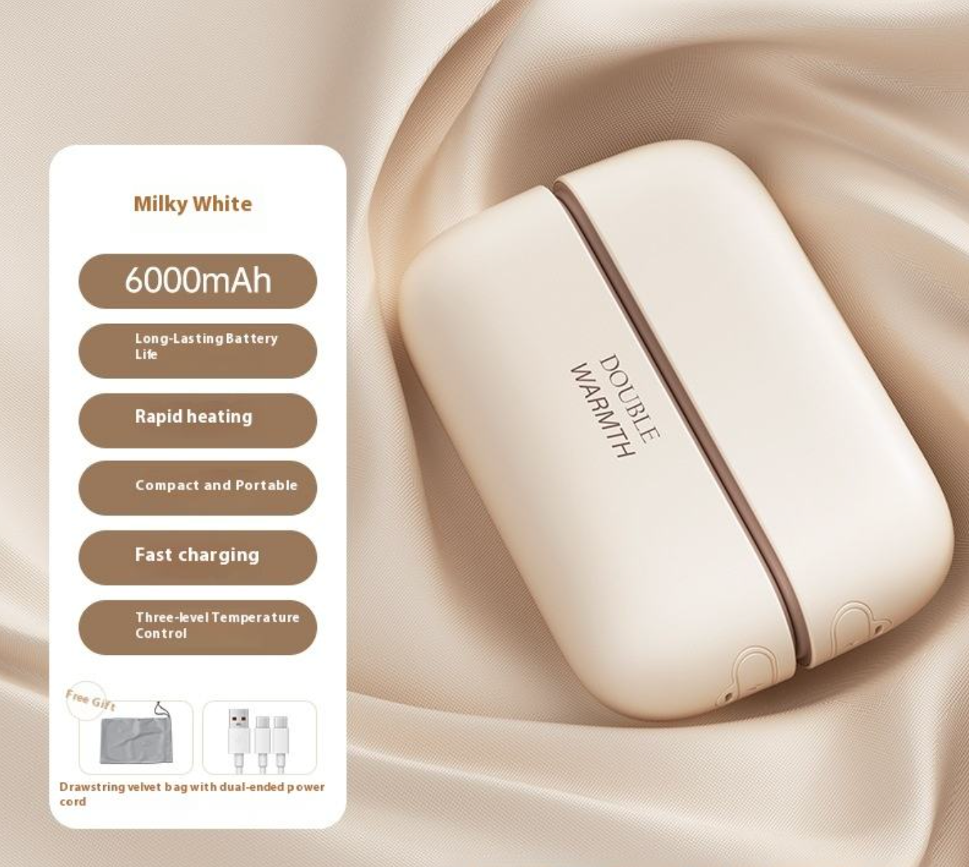 2 in 1 Rechargeable Magnetic Hand Warmer