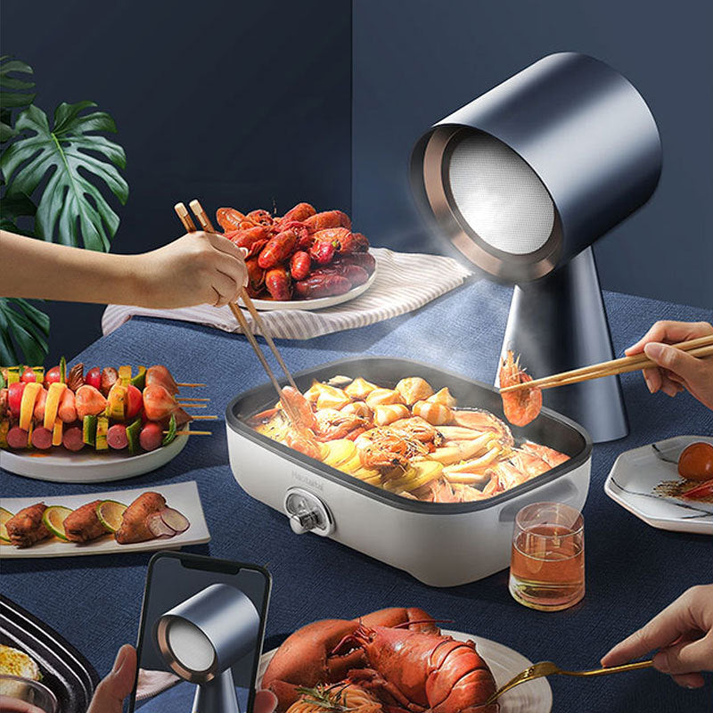 Gadgets Portable kitchen Air Cleaner, Portable Range Hood with Triple Filtration and 2-Speed Exhaust Fan