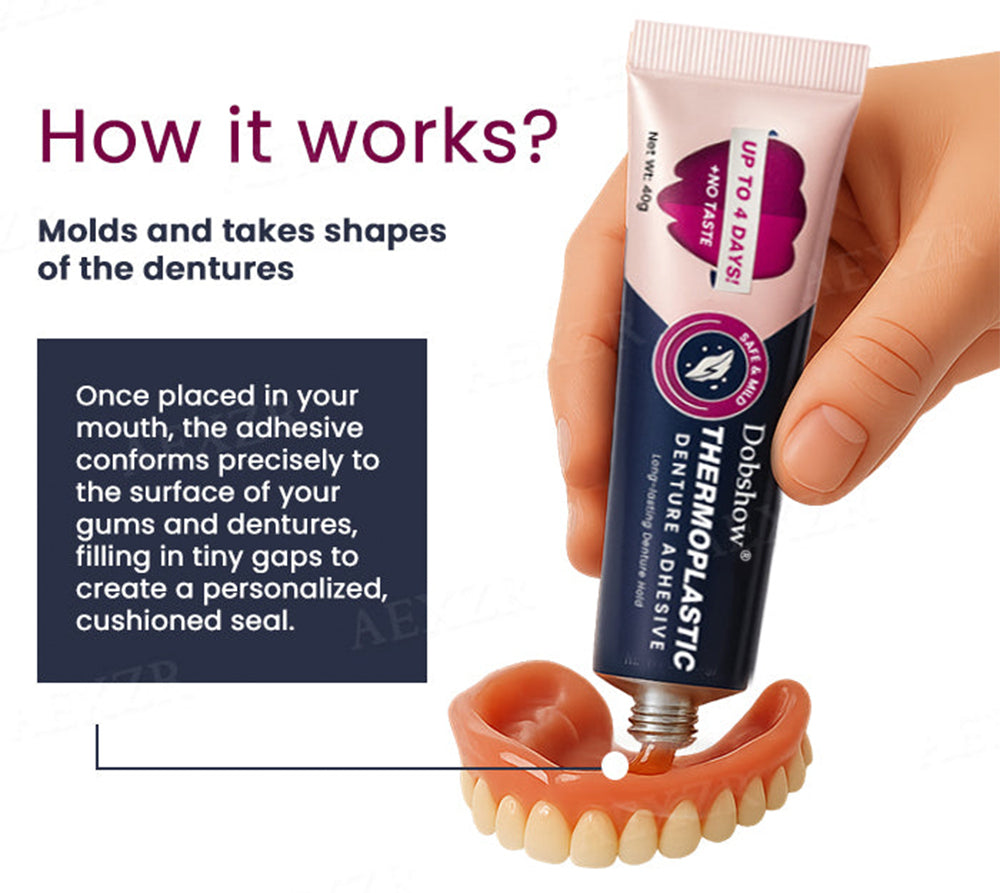 Thermoplastic Denture Adhesive ⏳ Durable Denture Retention