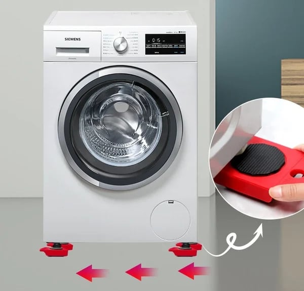 Moving Tools Set with Adjustable Height 360° Rotating Wheels