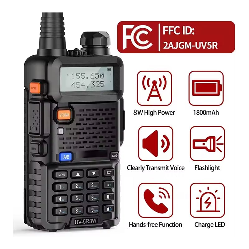📻✨ UV-5R Dual Band Ham Radio – Stay Connected Anywhere! 🌍🚶‍♂️Buy two items and get 18% off.