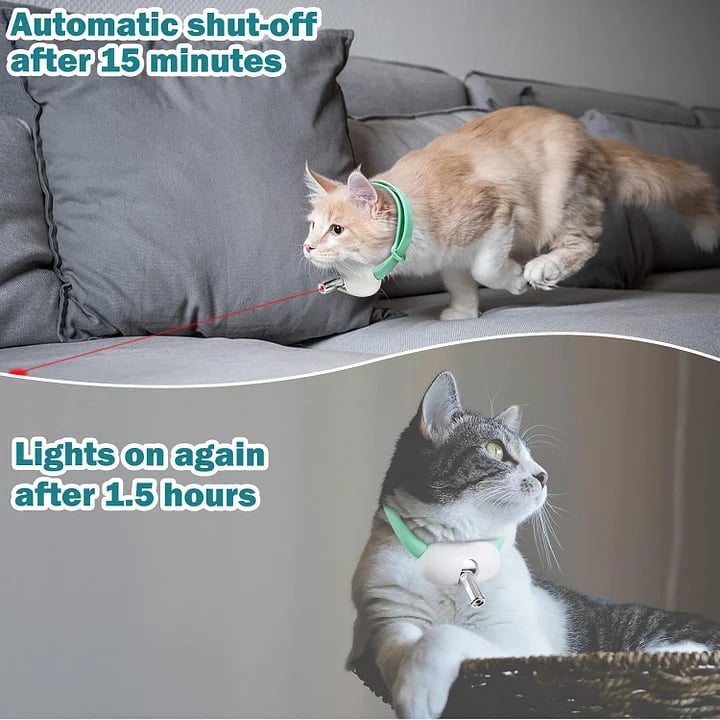 Automatic Pet Laser Collar – A smart, interactive, hands-free laser toy that keeps your pet active