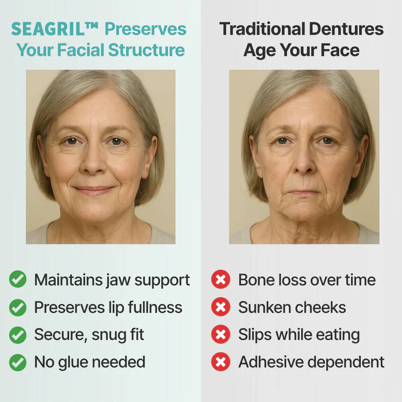 😁 Ends Today: 70% OFF! SEAGRIL™ Custom-Fit Full Functional DenturesMake you more confident – Made in the USA & FDA-Certified