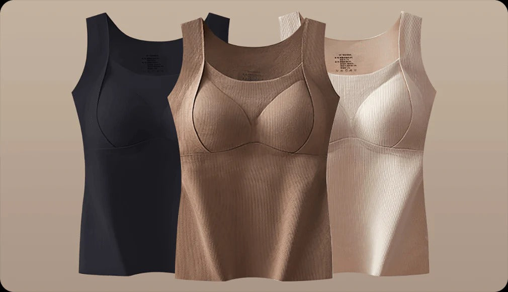 🎉Hot Selling Thickened Warm Tank Top with Shelf Bra