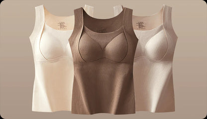 🎉Hot Selling Thickened Warm Tank Top with Shelf Bra