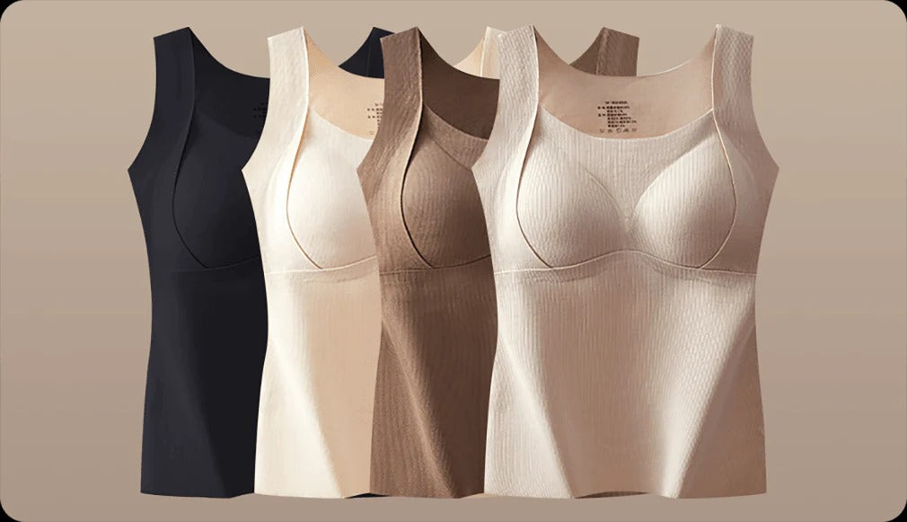 🎉Hot Selling Thickened Warm Tank Top with Shelf Bra