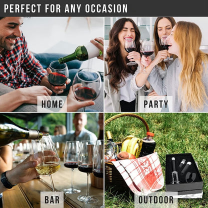 Air Pump Cork Remover Wine Bottle Opener Set