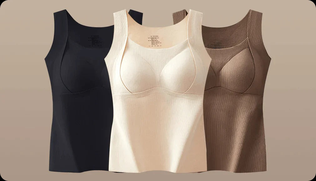 🎉Hot Selling Thickened Warm Tank Top with Shelf Bra
